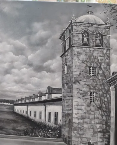 Порту. Башня Клеригуш — картина маслом, 40×50 см
