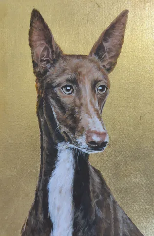 Поденко. Портрет на золоте — картина маслом, 40×60 см